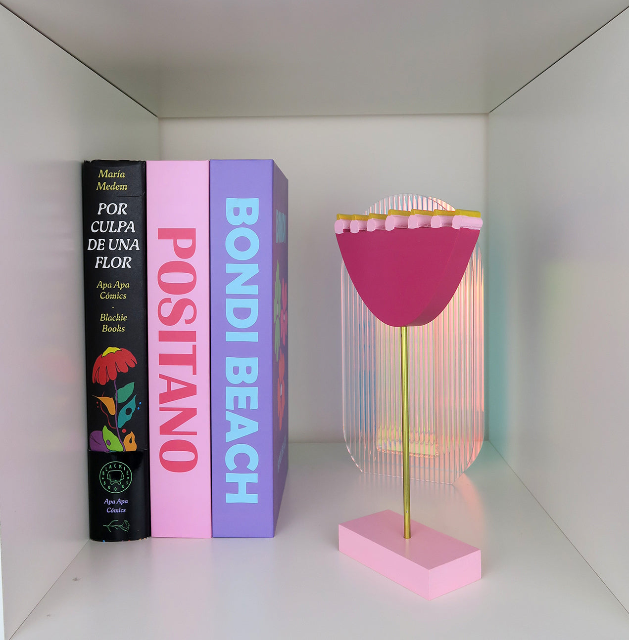 Flor suspendida. Gloomy Sunday Pink + Yellow