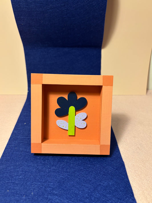 Mini Cuadro Floral Canvas